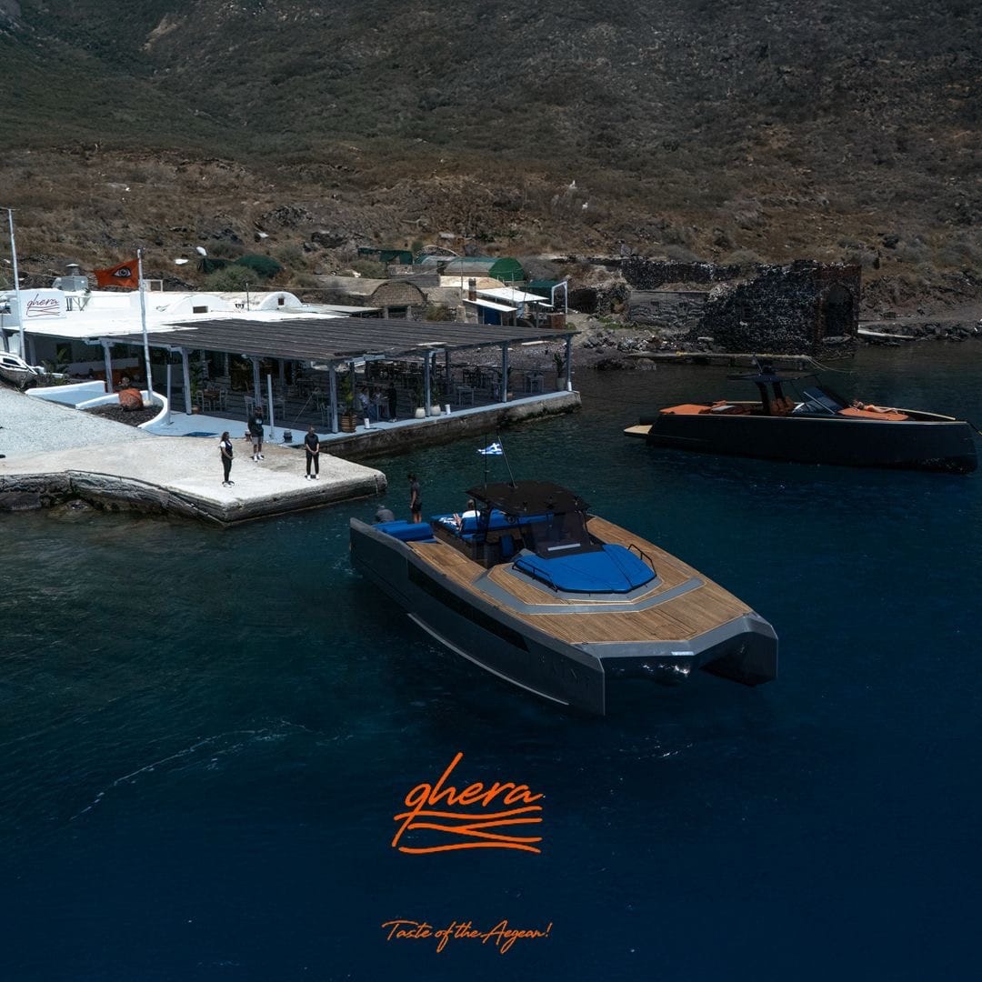 Qhera Santorini — Private Boat Transfer & Seafront Seafood Dining in Thirassia Qhera Santorini — Private Boat Transfer & Seafront Seafood Dining in Thirassia