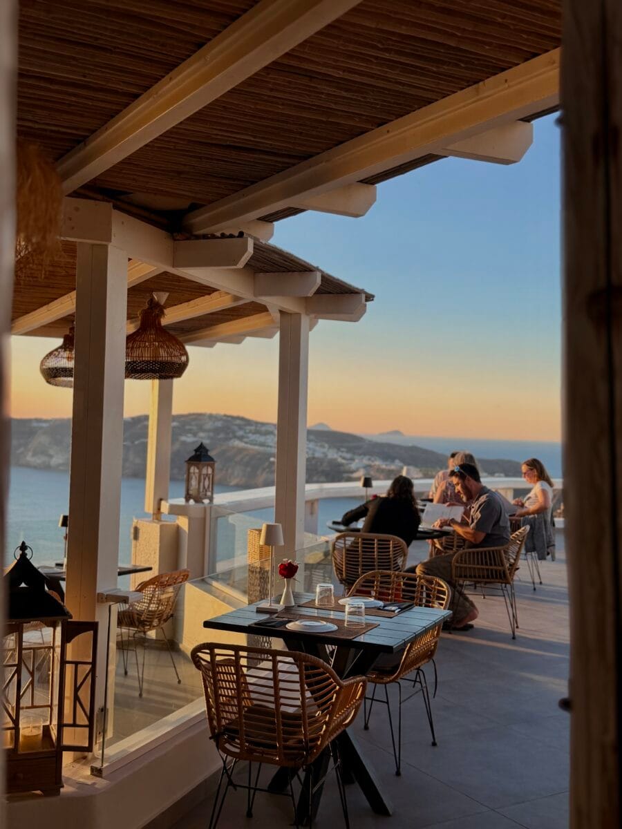 Athermi Restaurant Santorini — Mediterranean Cuisine & Sunset Caldera Views in Megalochori Athermi Restaurant Santorini — Mediterranean Cuisine & Sunset Caldera Views in Megalochori