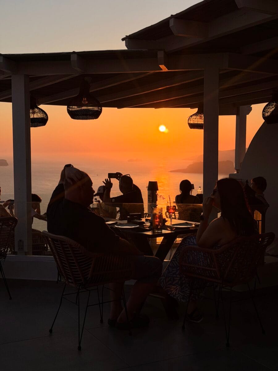Athermi Restaurant Santorini — Mediterranean Cuisine & Sunset Caldera Views in Megalochori Athermi Restaurant Santorini — Mediterranean Cuisine & Sunset Caldera Views in Megalochori