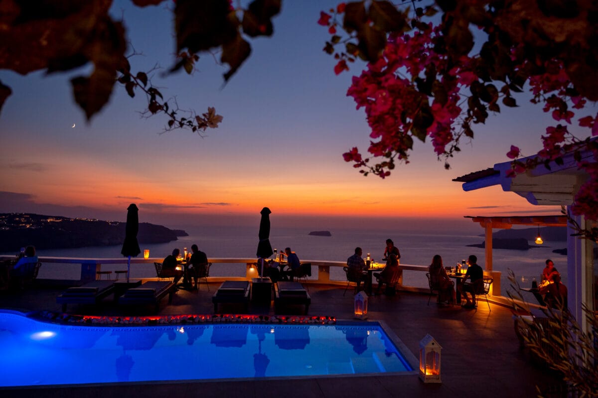 Athermi Restaurant Santorini — Mediterranean Cuisine & Sunset Caldera Views in Megalochori Athermi Restaurant Santorini — Mediterranean Cuisine & Sunset Caldera Views in Megalochori