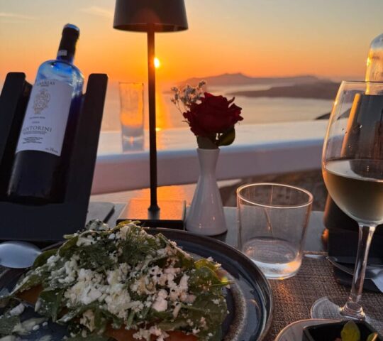 Athermi Restaurant Santorini — Mediterranean Cuisine & Sunset Caldera Views in Megalochori