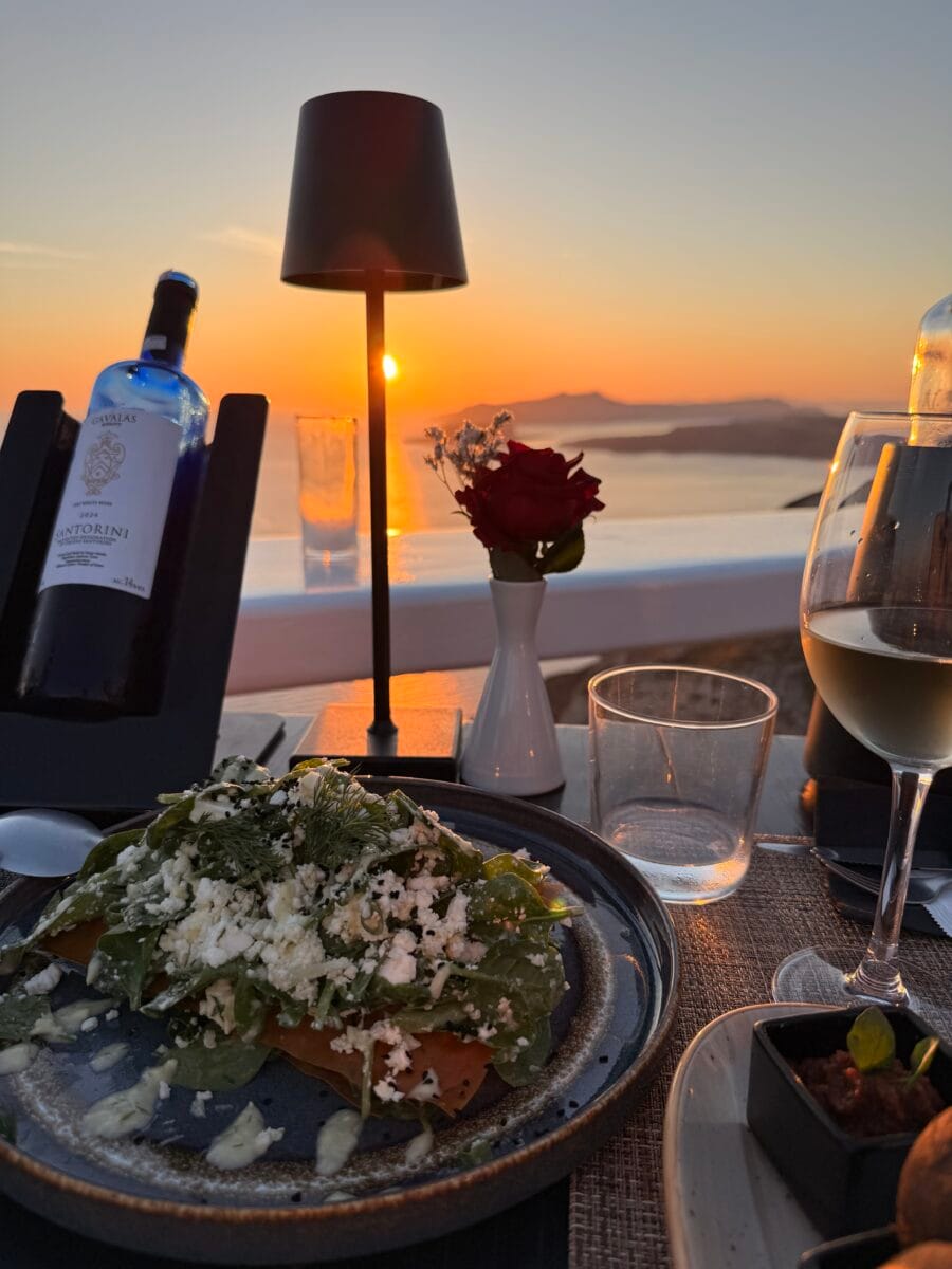 Athermi Restaurant Santorini — Mediterranean Cuisine & Sunset Caldera Views in Megalochori Athermi Restaurant Santorini — Mediterranean Cuisine & Sunset Caldera Views in Megalochori
