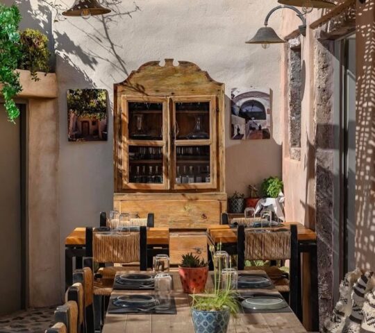 Canava 1848 Finikia Santorini — Modern Greek Restaurant in a Historic Space Near Oia