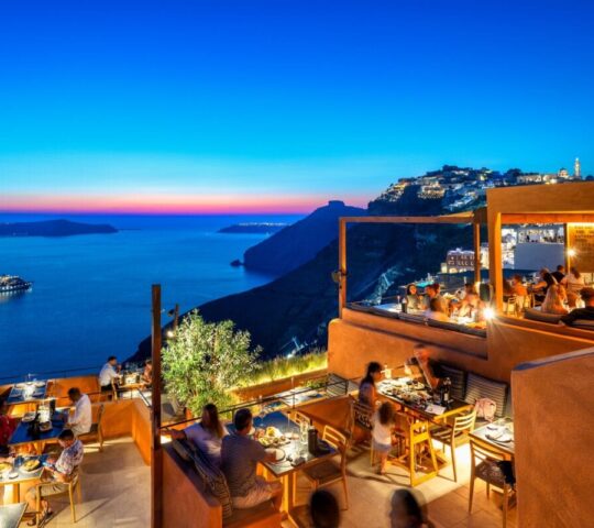 Rizes Gastro Taverna Santorini — Modern Greek Cuisine & Caldera Views in Fira